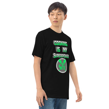 Cooking is my superpower green Men’s premium heavyweight tee