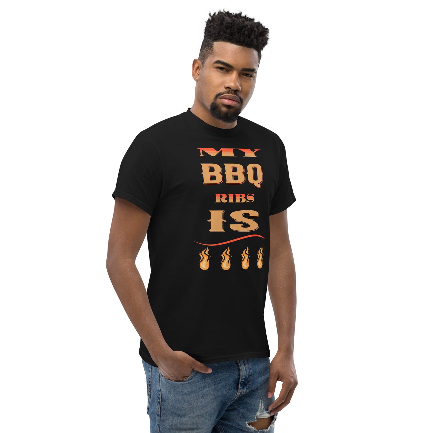 My BBQ Ribs Is Fire Unisex classic tee